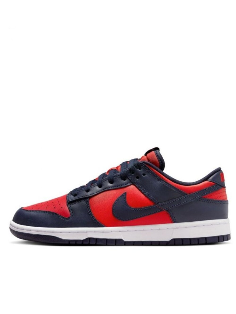 NIKE Men's Dunk Low Retro Navy Red Shoes Size 11